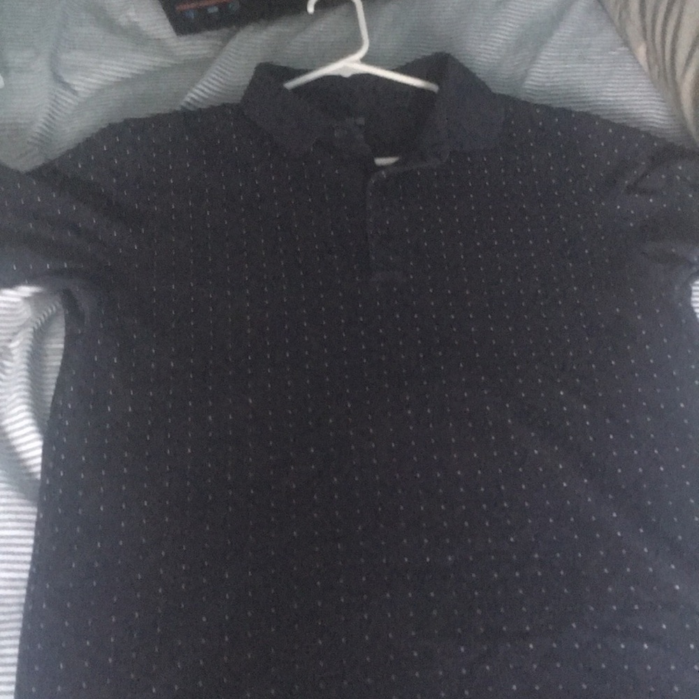 Uniqlo dot print S/S polo